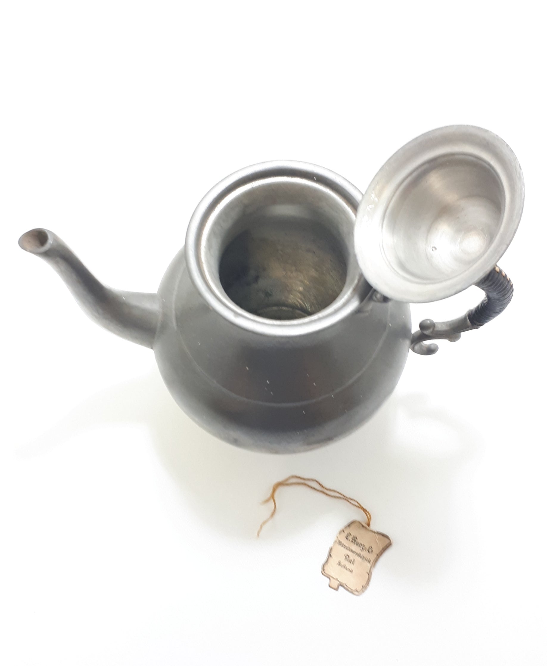Vintage Dutch Kurz & Co Pewter Tea Pot