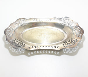 Vintage Silver Plated Reticulated Pierced Van Riebeeck Plate Presentation Dish