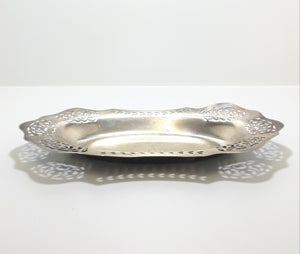 Vintage Silver Plated Reticulated Pierced Van Riebeeck Plate Presentation Dish