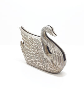 Vintage Cast Metal Swan Letter Holder