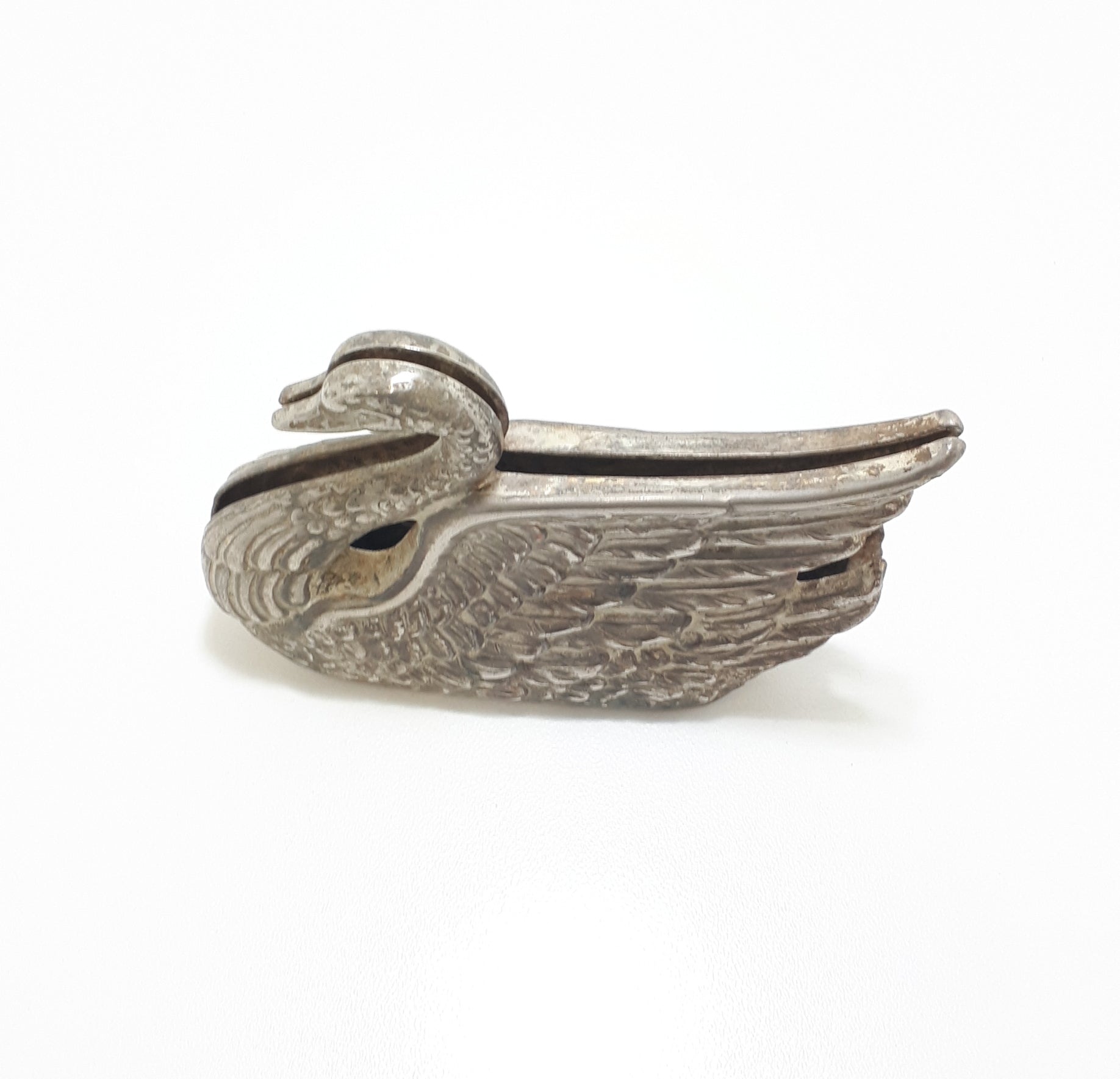 Vintage Cast Metal Swan Letter Holder