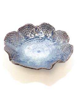 Beautiful Deep Blue Art Pottery Presentation Bowl
