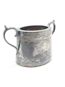 Antique Neoclassical Style Double Handle Sugar Bowl