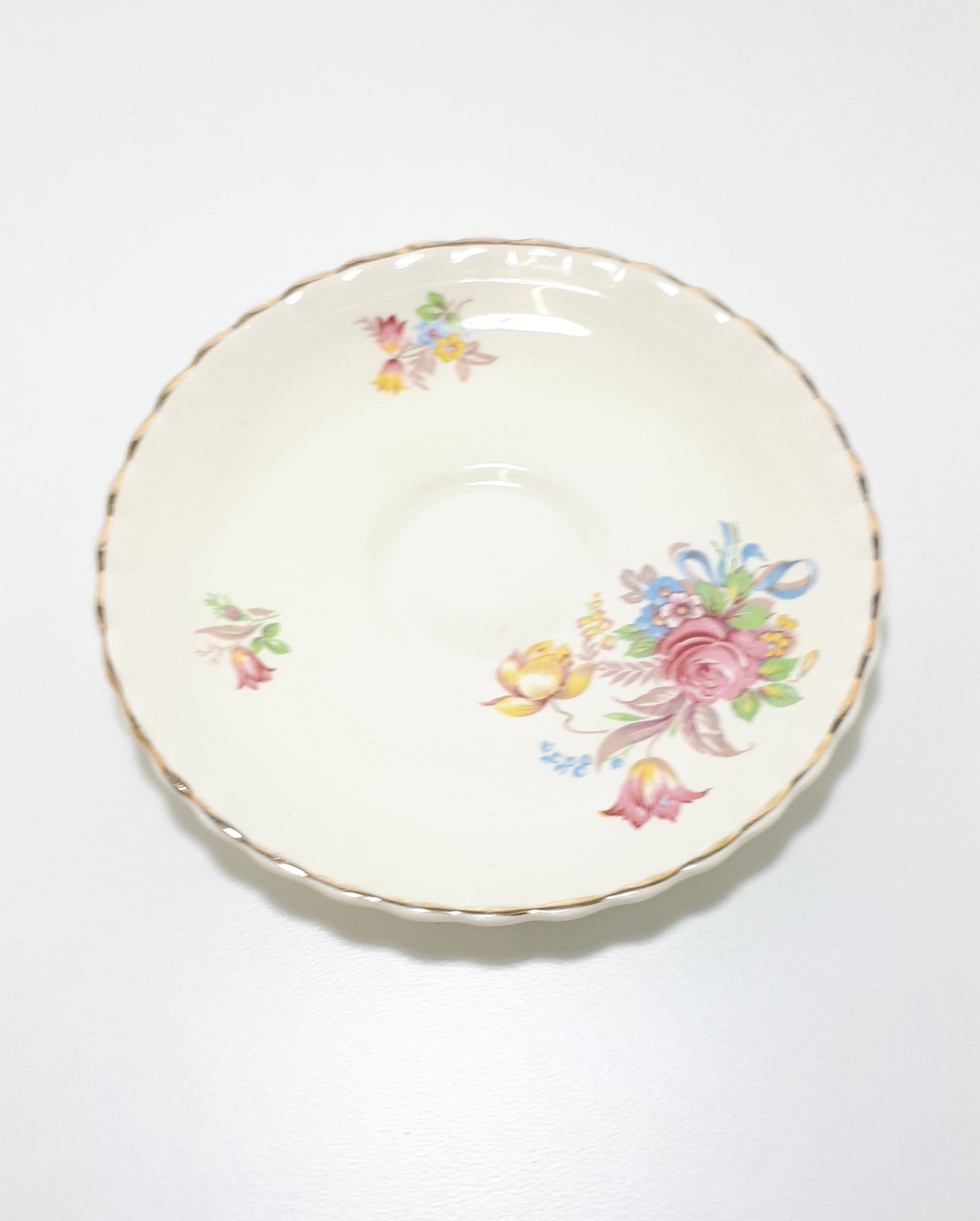 Vintage J&G Meakin Ceramic Saucer – Centenary Series