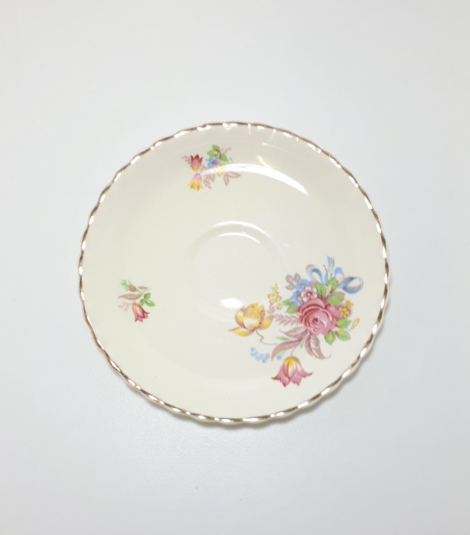 Vintage J&G Meakin Ceramic Saucer – Centenary Series