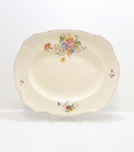 Large Vintage 1930’s Marquis Shaped Alfred Meakin Serving Platter – Brighton Pattern