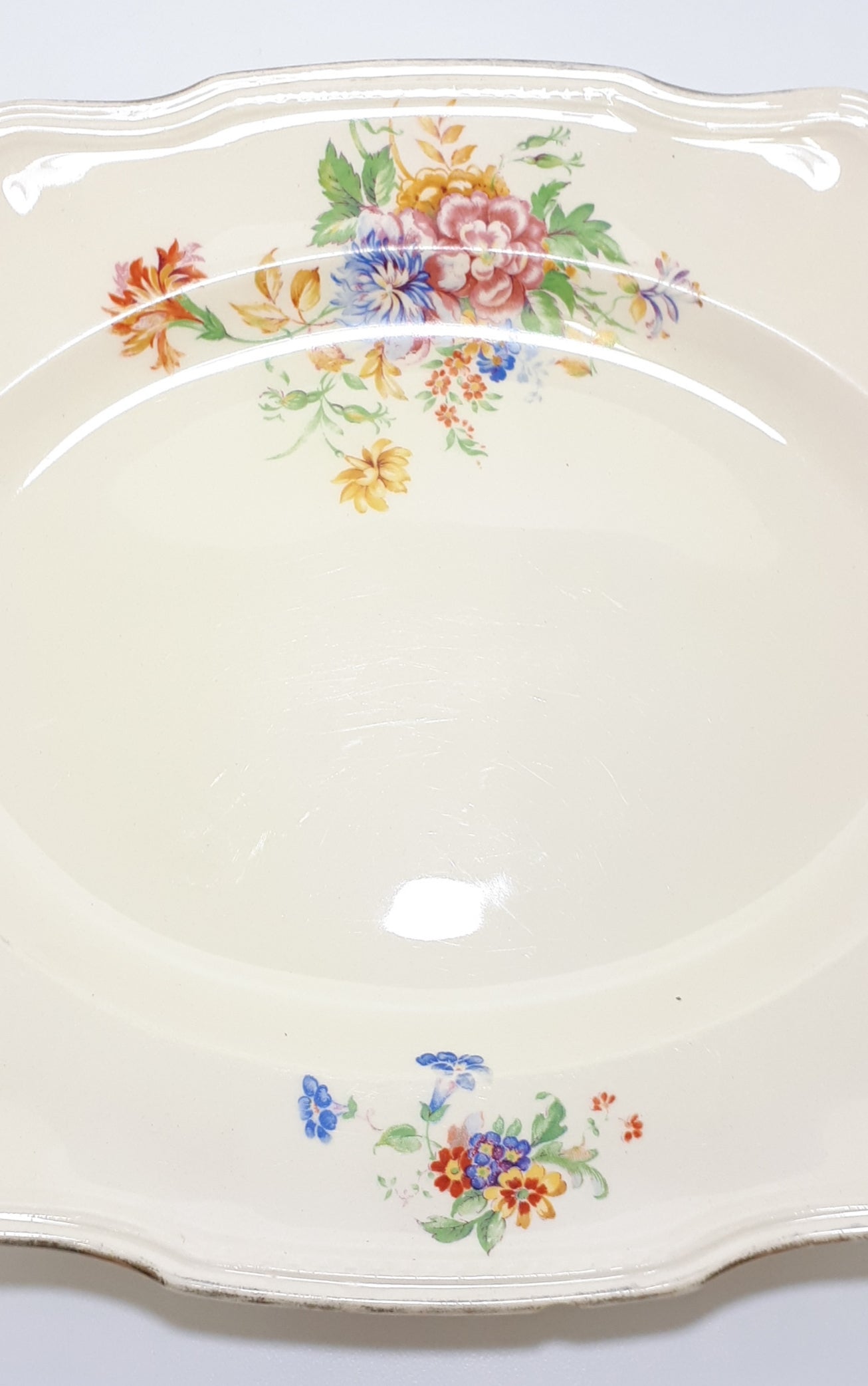 Large Vintage 1930’s Marquis Shaped Alfred Meakin Serving Platter – Brighton Pattern