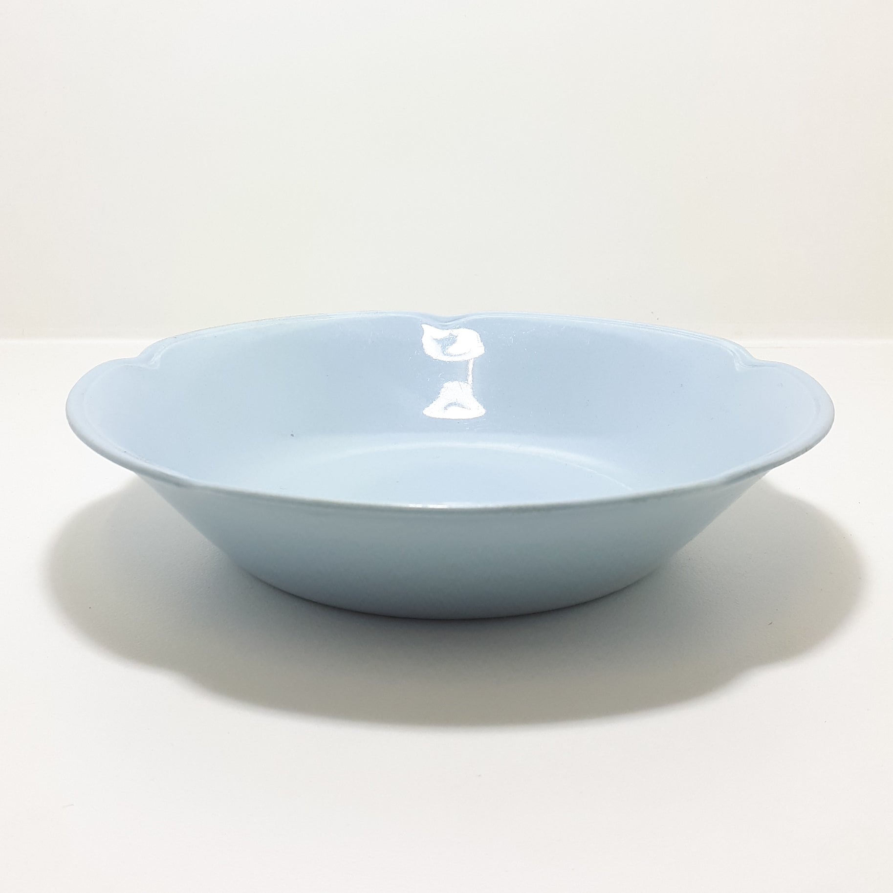 Vintage Johnson Bros Greydawn Soup Bowl – Sky Blue