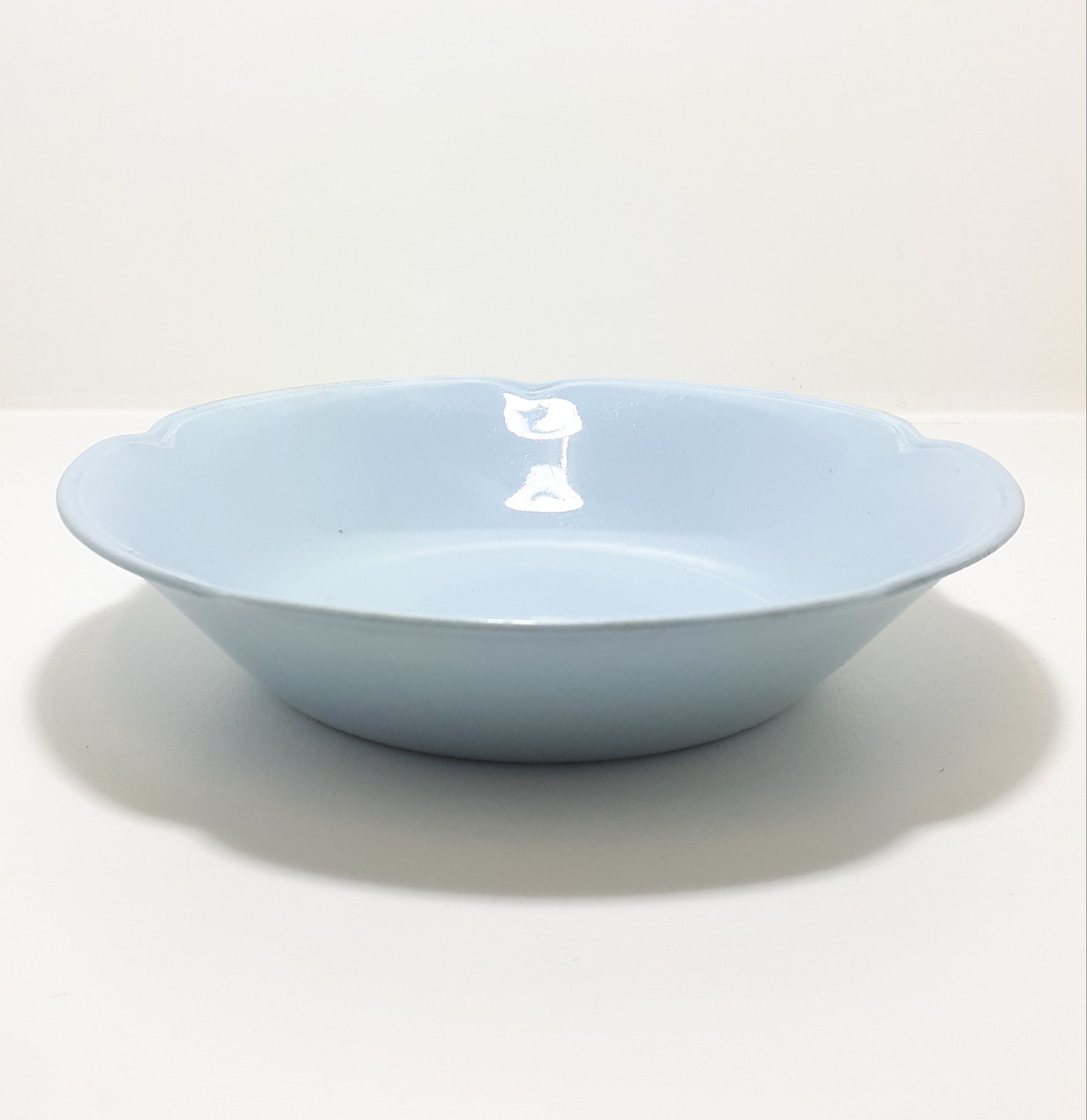 Vintage Johnson Bros Greydawn Soup Bowl – Sky Blue
