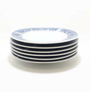 Set Of 6 Royal England Tea / Side Plates – Blue & White