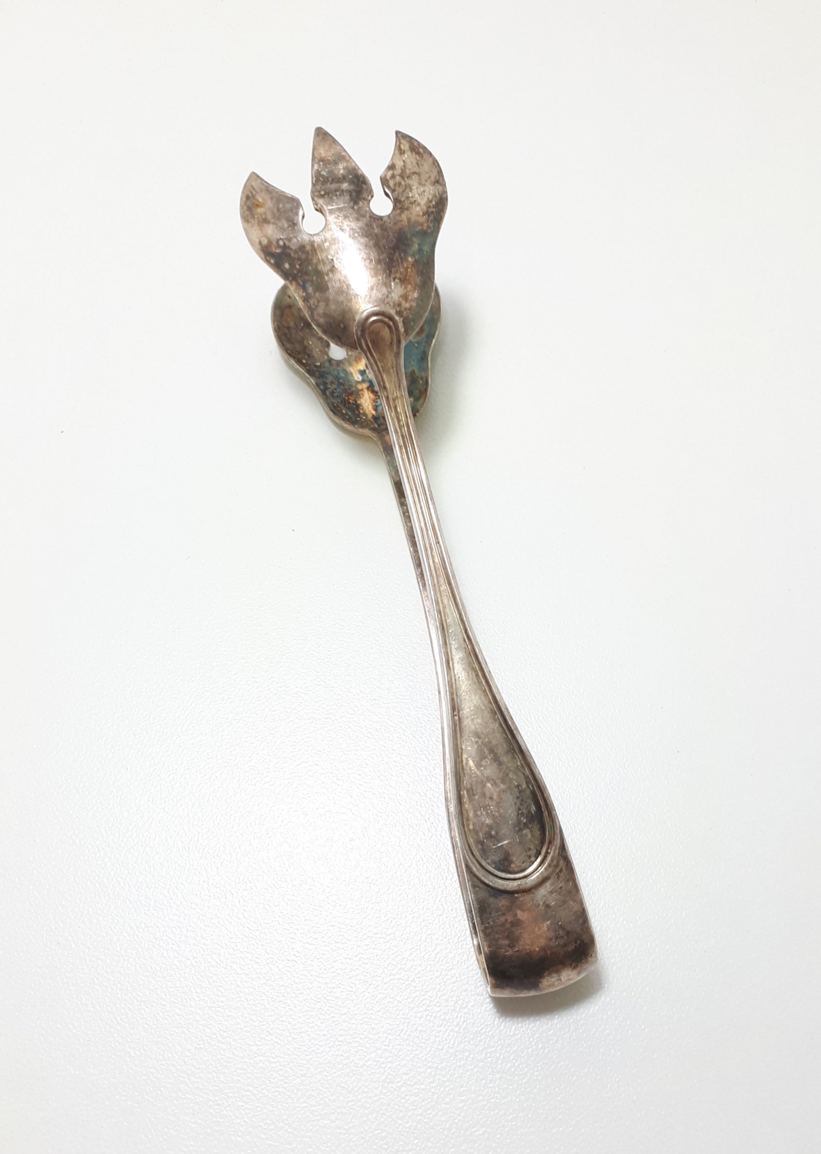 Vintage Olri (Rino Greggio) Italian Silver Plated Ice Tongs
