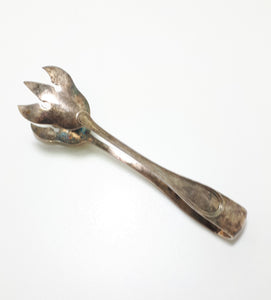 Vintage Olri (Rino Greggio) Italian Silver Plated Ice Tongs