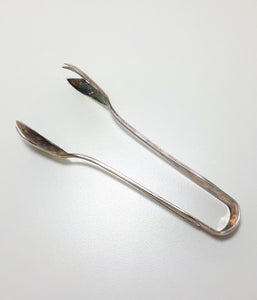 Vintage Olri (Rino Greggio) Italian Silver Plated Ice Tongs