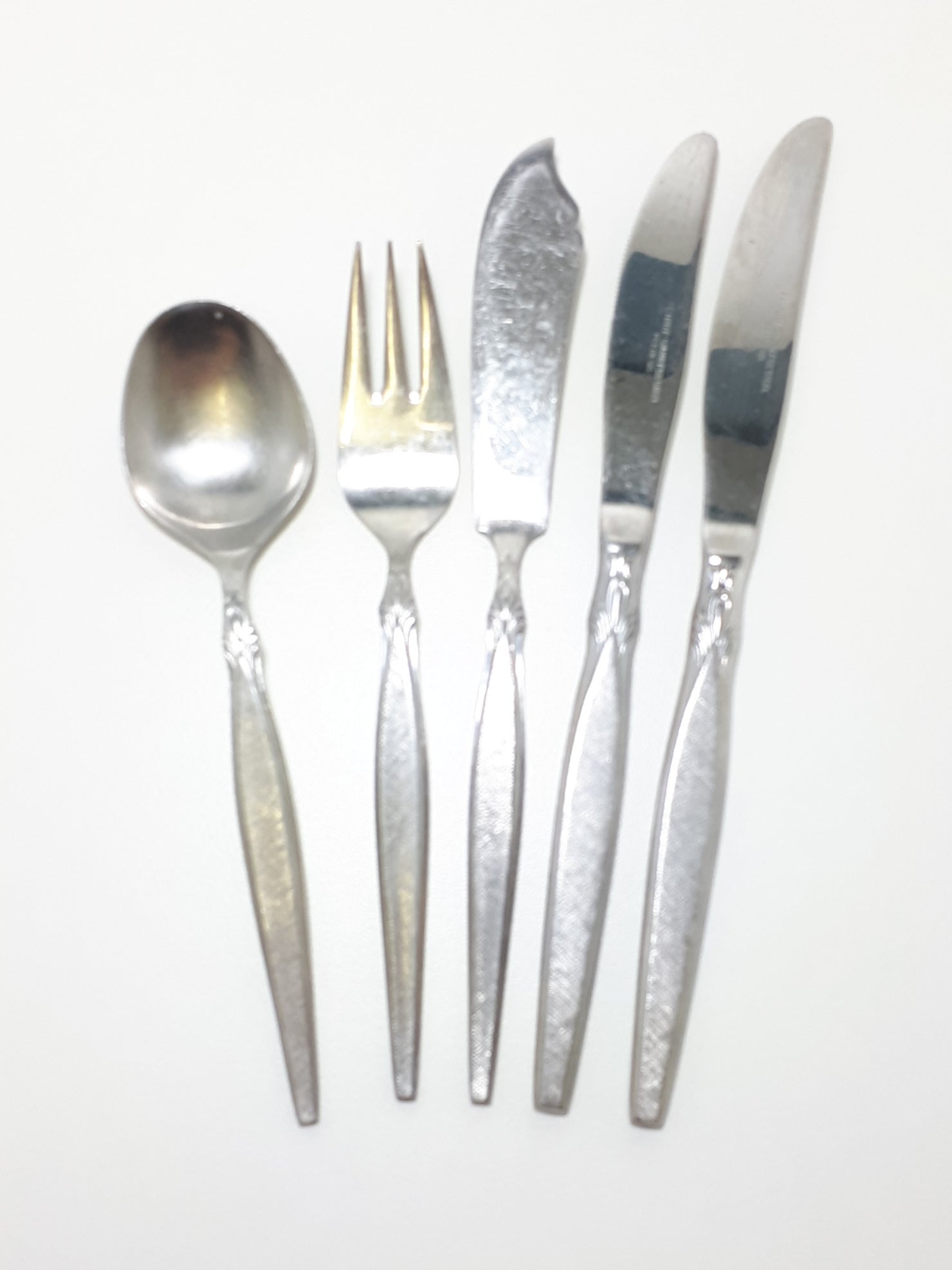 50 Piece Vintage Stainless Steel Eetrite Cutlery Set – Peeress Handle Design