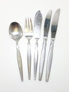 50 Piece Vintage Stainless Steel Eetrite Cutlery Set – Peeress Handle Design