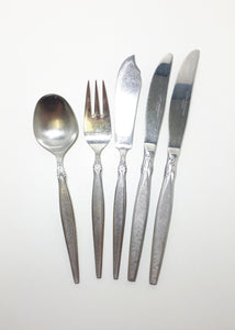 50 Piece Vintage Stainless Steel Eetrite Cutlery Set – Peeress Handle Design