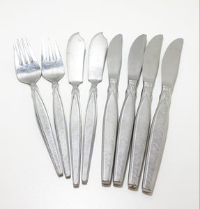 8 Piece Vintage Stainless Steel Eetrite Cutlery Set – Peeress Handle Design