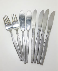 8 Piece Vintage Stainless Steel Eetrite Cutlery Set – Peeress Handle Design