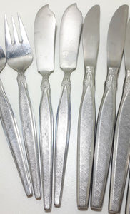 8 Piece Vintage Stainless Steel Eetrite Cutlery Set – Peeress Handle Design