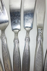 8 Piece Vintage Stainless Steel Eetrite Cutlery Set – Peeress Handle Design