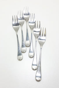 Set Of 6 Belgian “Eternum” Stainless Steel Cake / Pastry Forks
