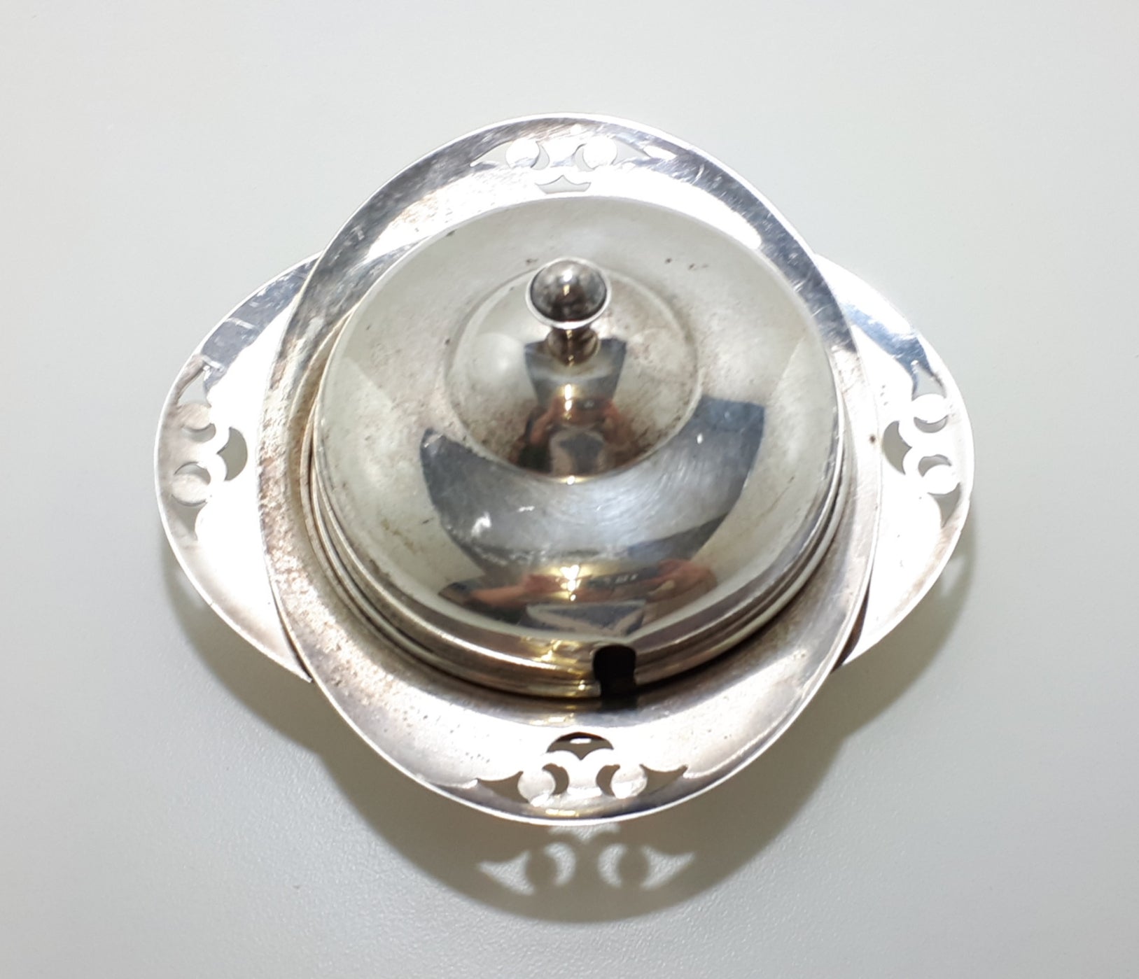 Unique Vintage 3 Piece Yeoman Plate Silver Plated Butter Dish
