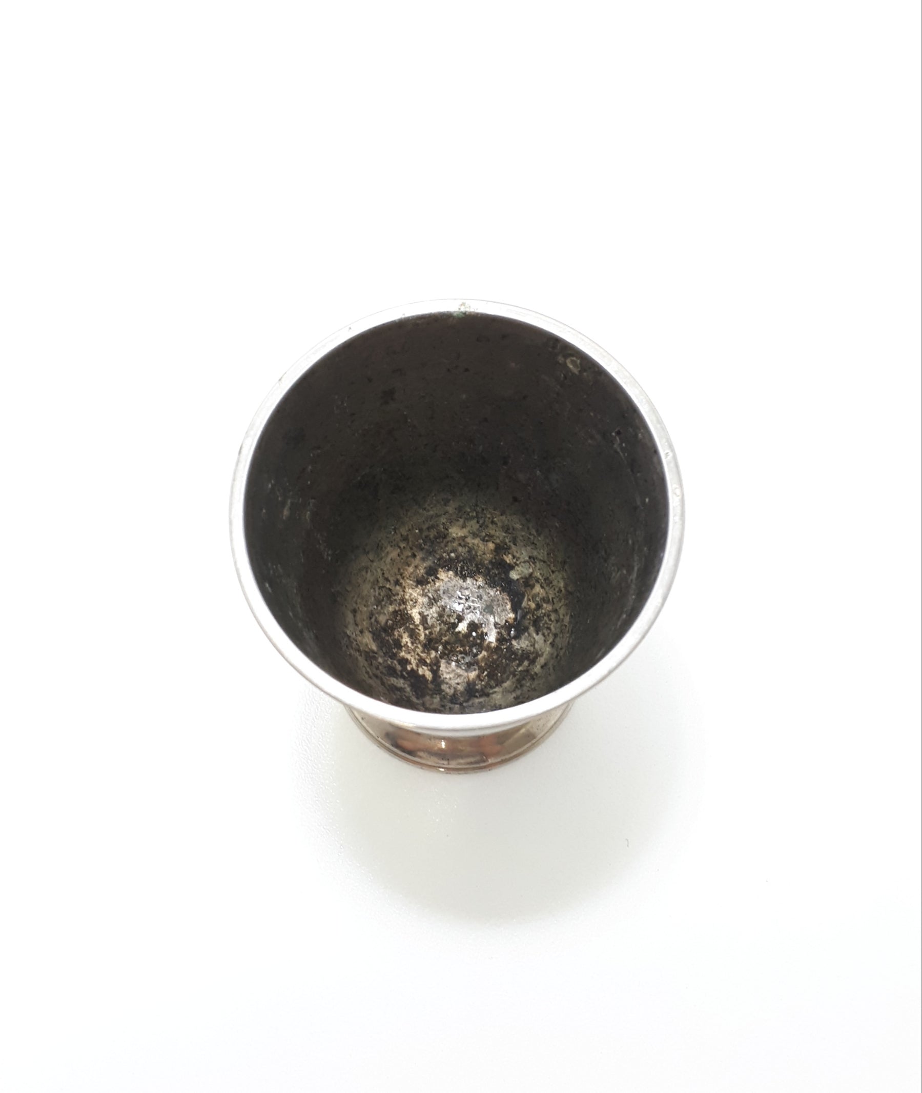 Vintage Heavy Silver Plated Vase – Beaker Shape