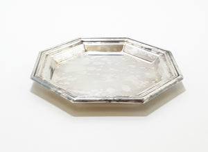Vintage Silver Plated Butter Pat Dish – Octagon Shaped