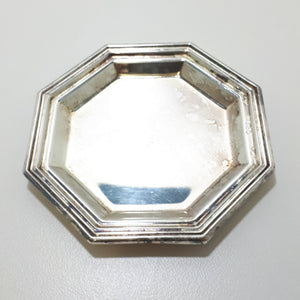 Vintage Silver Plated Butter Pat Dish – Octagon Shaped