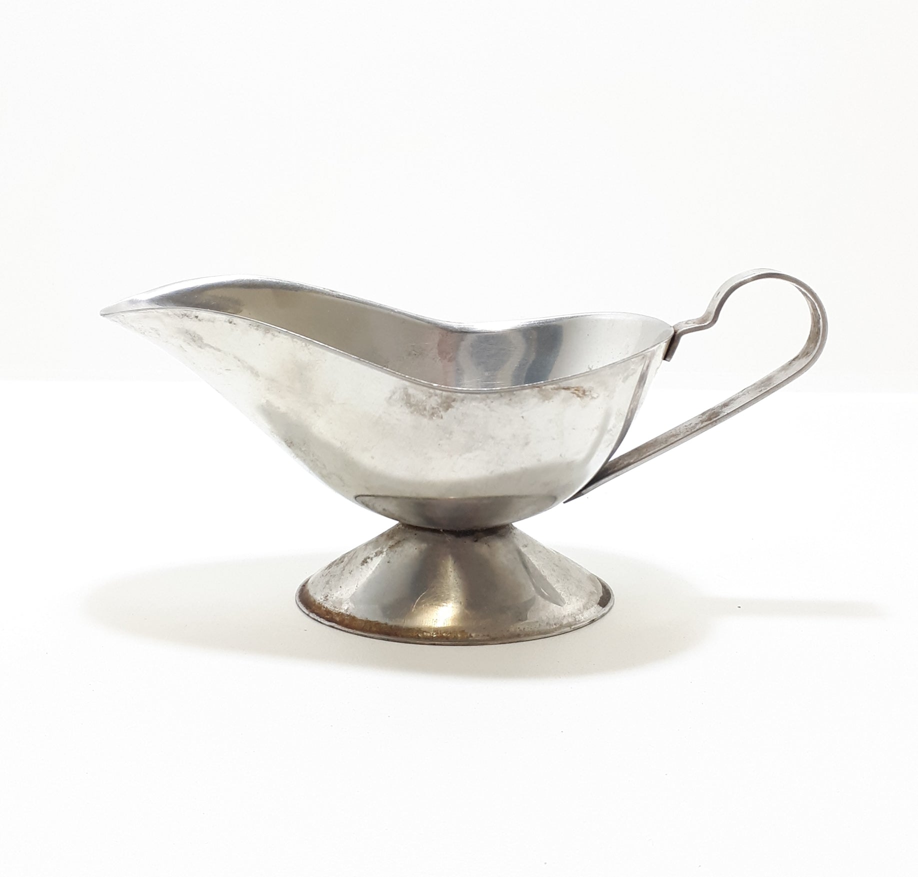 Vintage Stainless Steel Gravy / Sauce Boat