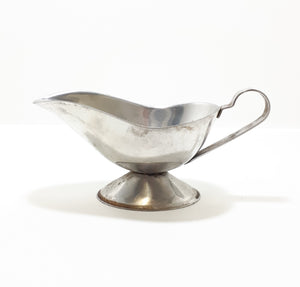 Vintage Stainless Steel Gravy / Sauce Boat