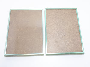 Contemporary Set Of Two Classique Metallic Photo Frames