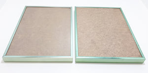Contemporary Set Of Two Classique Metallic Photo Frames