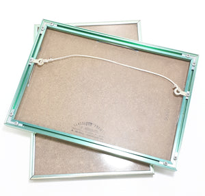 Contemporary Set Of Two Classique Metallic Photo Frames