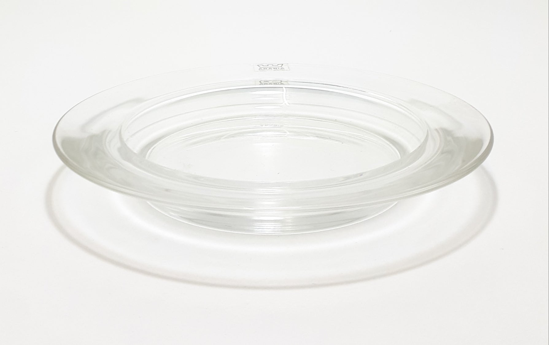 Rare Vintage 1971-1975 Arabia Clear Glass Bottle Coaster