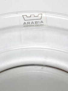 Rare Vintage 1971-1975 Arabia Clear Glass Bottle Coaster