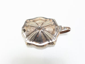 Vintage Tiny Edwardian Styled Silver Plated Mustard Pot With Hinged Lid