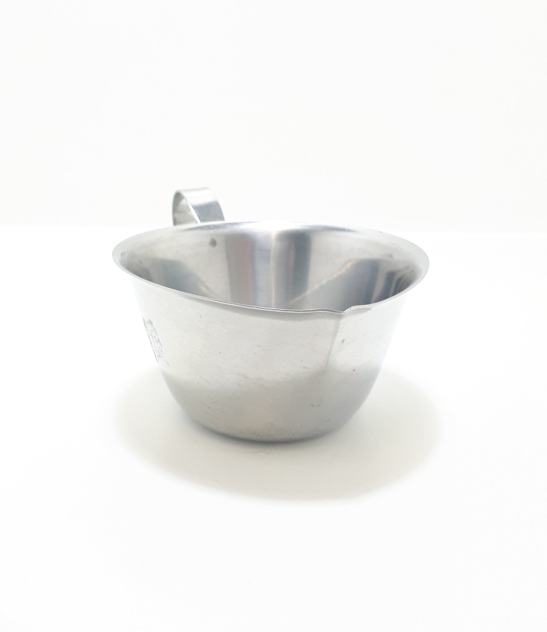 Vintage Stainless Steel Creamer / Milk Jug With Flared Rim