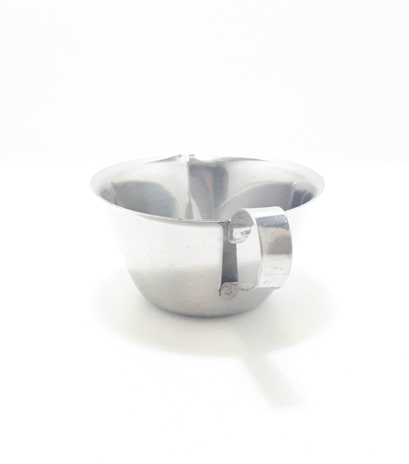 Vintage Stainless Steel Creamer / Milk Jug With Flared Rim