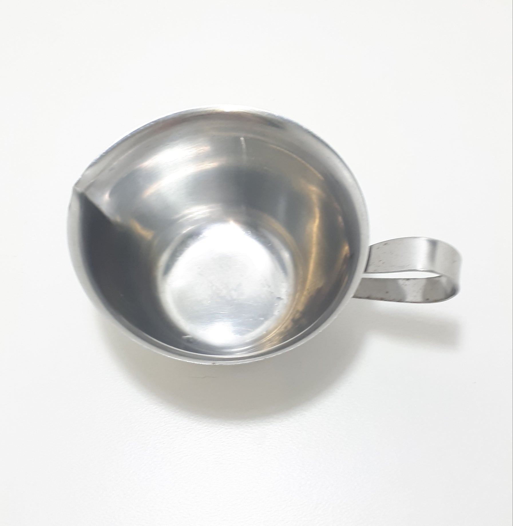 Vintage Stainless Steel Creamer / Milk Jug With Flared Rim