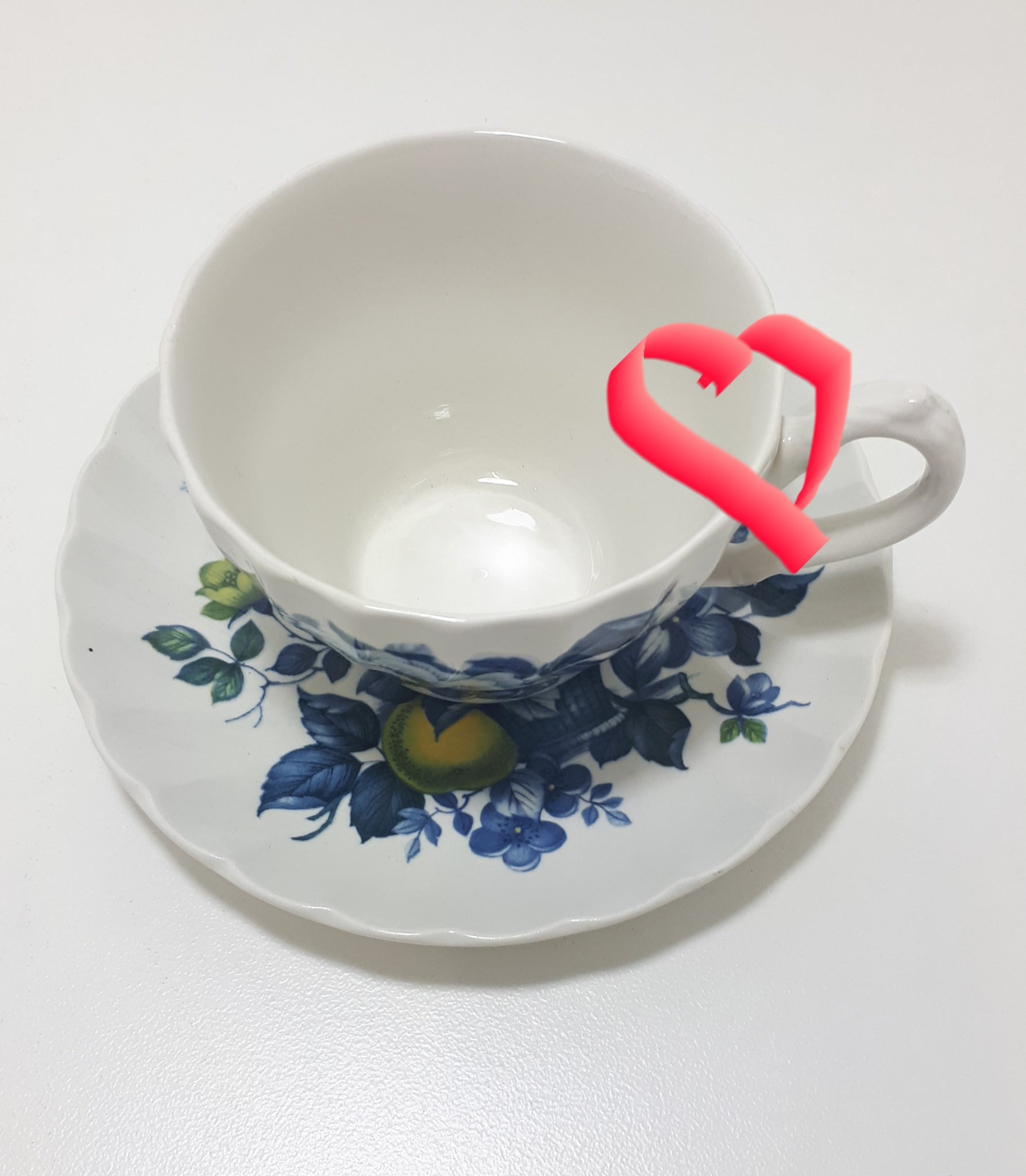 Myott England Tea Duo – Cup & Saucer – Claremont Pattern