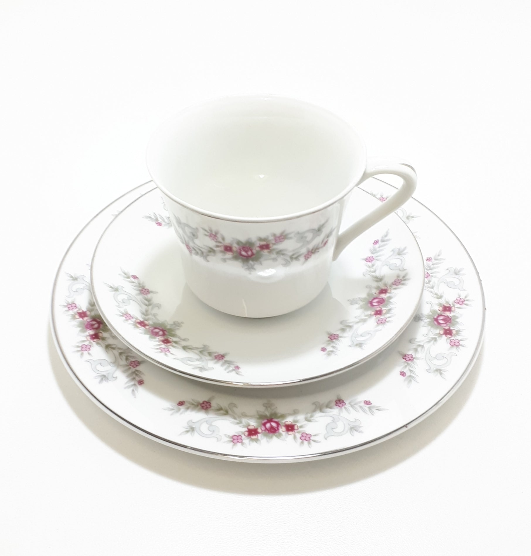 Vintage 1960's Lara Ware Fine Porcelain Tea Trio – Cup, Saucer