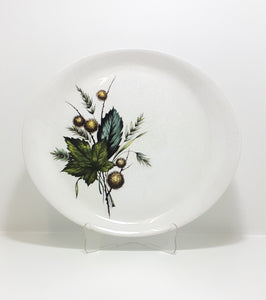 Retro Vintage 1970’s Wood & Sons Alpine Ironstone Oval Serving Platter  – Sherwood Pattern