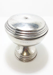 1920’s Antique Silver Plated & Lidded Pedestal Condiment Or Sweets Bowl