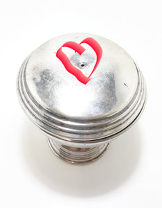 1920’s Antique Silver Plated & Lidded Pedestal Condiment Or Sweets Bowl