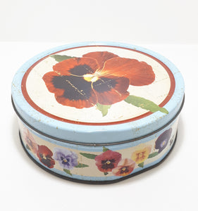 Collectable Vintage Biscuit Tin – Romantic Flowers