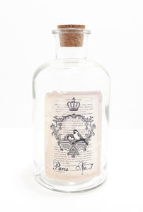 Decorative Bottle With Cork Stopper