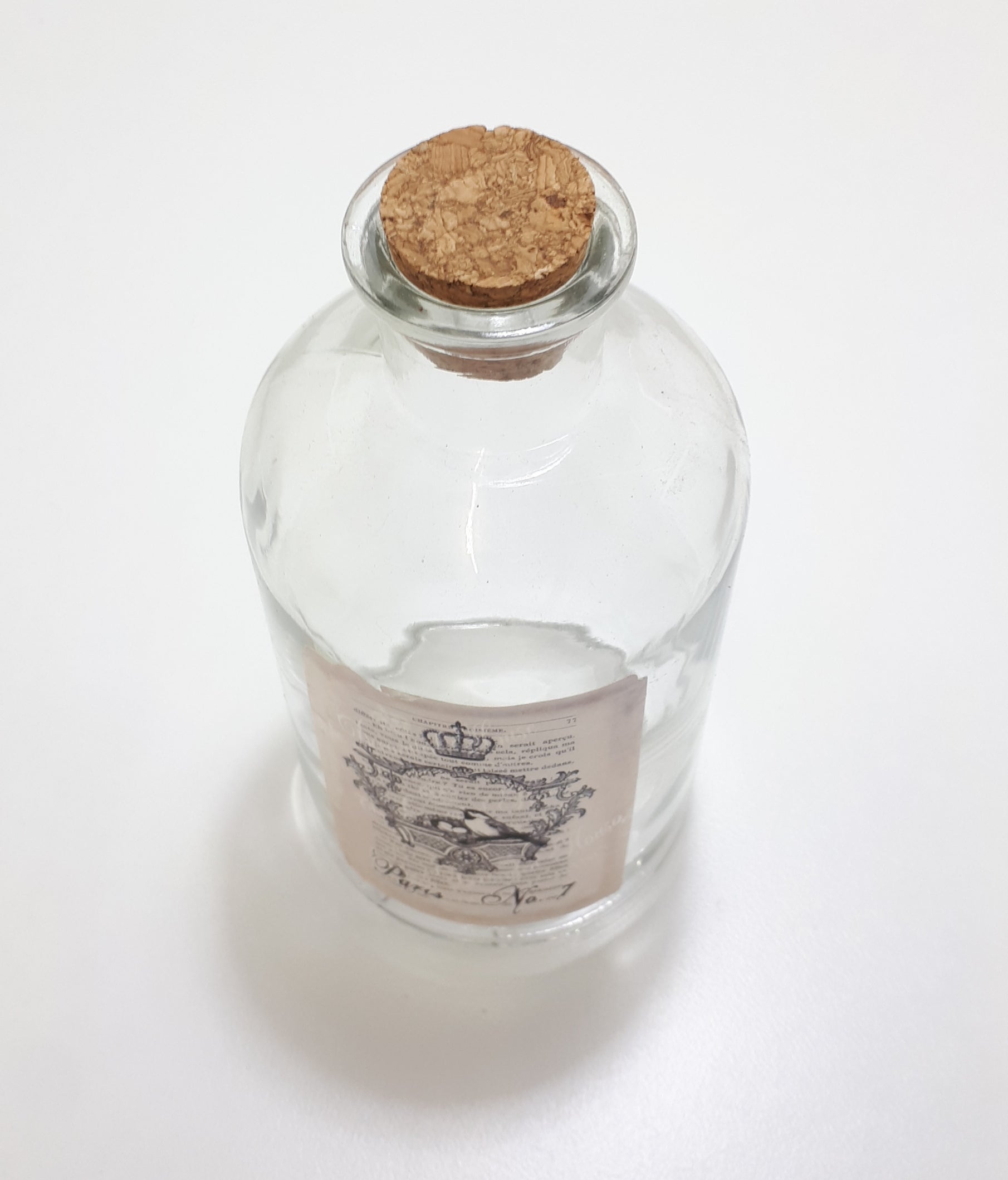 Decorative Bottle With Cork Stopper