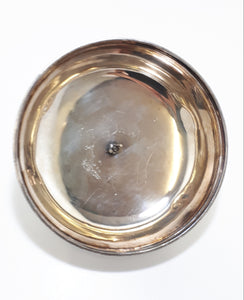 Antique Silver Plated Dome Shaped Lid With Black Bakelite Finial