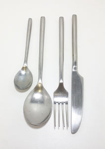 12 Piece Part Stainless Steel Cutlery Set – Modernist Style